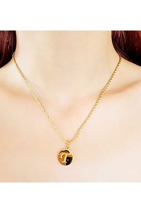 گردنبند استیل ( فولاد ) طلائی زنانه استیل (فولاد) Ankı - کد 743445673