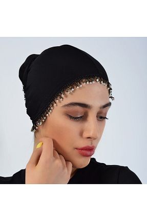 روسری مشکی پلی استر Luxavian - کد 304945620