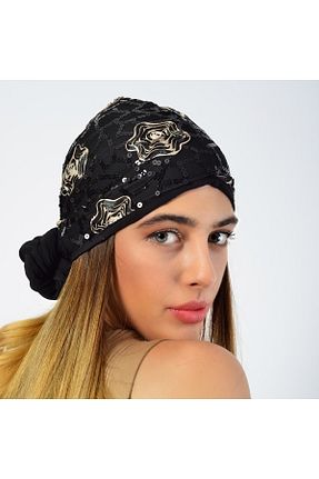 روسری مشکی پلی استر Luxavian - کد 304945489