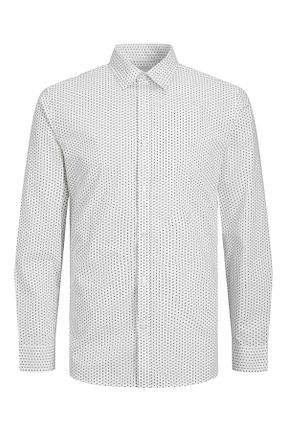 پیراهن سفید مردانه رگولار Jack & Jones - کد 743548929