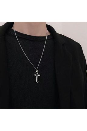 گردنبند جواهر زنانه روکش نقره VEGAROKS - کد 351696429