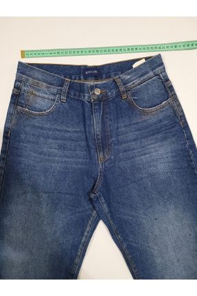شلوار جین آبی زنانه پاچه گشاد ساده پوشاک ورزشی کد 743506512