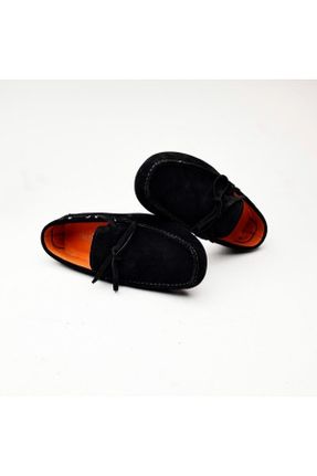 کفش کلاسیک مشکی مردانه جیر پاشنه کوتاه ( 4 - 1 cm ) پاشنه ساده کد 743852095