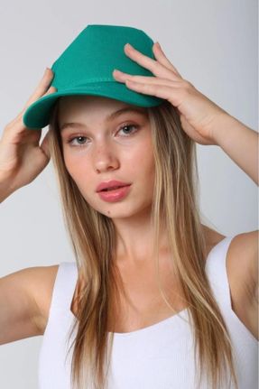 کلاه سبز زنانه پنبه (نخی) کد 744098632
