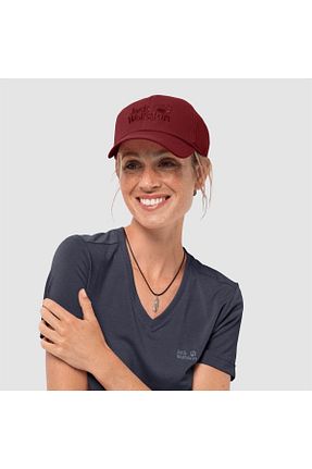 کلاه زرشکی زنانه پنبه ای Jack Wolfskin - کد 317852182