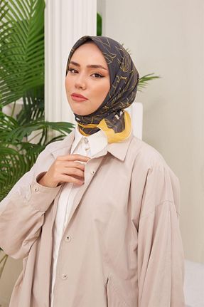 روسری مشکی پنبه ای Silk Home - کد 744300456