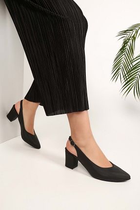کفش پاشنه بلند کلاسیک مشکی زنانه چرم مصنوعی Shoeberry - کد 674240006