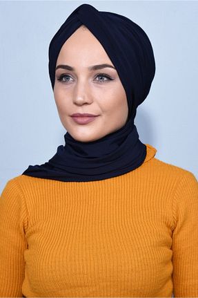 کلاه شنای حجاب سرمه ای زنانه Nowa Scarf - کد 198812474
