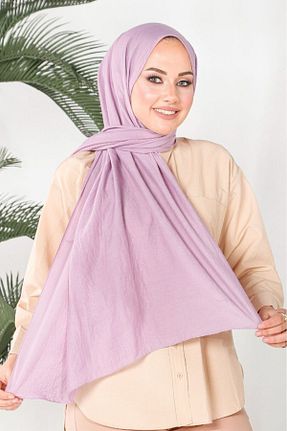 شال بنفش زنانه پنبه ای ŞURA ŞAL - کد 744245002