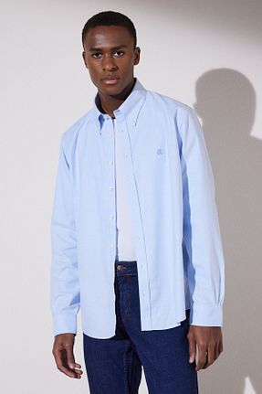 پیراهن آبی مردانه رگولار BROOKS BROTHERS - کد 744553373