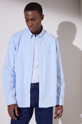 پیراهن آبی مردانه رگولار BROOKS BROTHERS - کد 744553373
