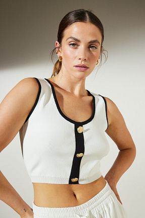 بلوز نباتی زنانه ساده BROOKS BROTHERS - کد 744553564