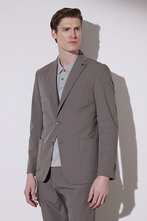 کت قهوه ای مردانه اسلیم فیت BROOKS BROTHERS - کد 744553732