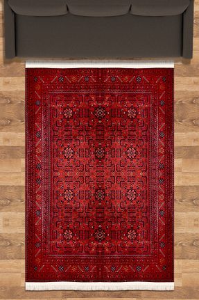 فرش قرمز زیره ضد لغزش Novus Home - کد 744654631
