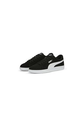 کفش اسنیکر مشکی مردانه چرم اصل Puma - کد 744140629