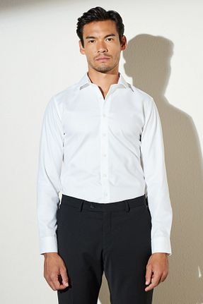 پیراهن سفید مردانه اسلیم فیت BROOKS BROTHERS - کد 744553653