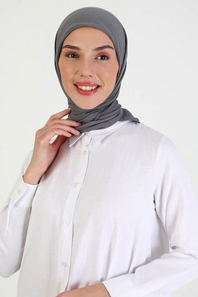 شال طوسی زنانه پنبه (نخی) کد 744517521