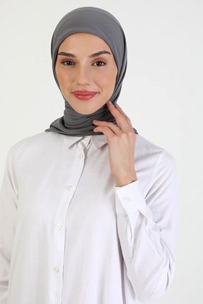 شال طوسی زنانه پنبه (نخی) کد 744517521