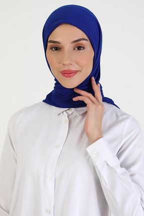 شال سرمه ای زنانه پنبه ای ŞURA ŞAL - کد 744519682