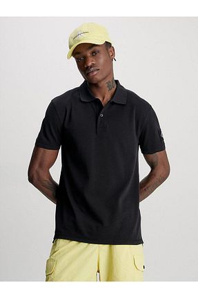 پولوشرت مشکی مردانه %100 پنبه Calvin Klein - کد 743596466