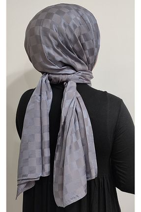 شال طوسی زنانه پلی استر Levidor - کد 743483487
