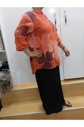 لباس نارنجی زنانه بافتنی NUR TEKSTİL - کد 743749648