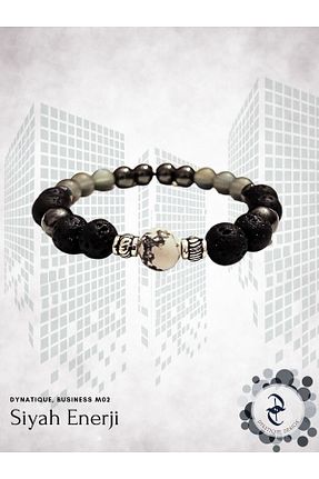 دستبند جواهر مشکی زنانه سنگ طبیعی Dynatique Design - کد 743883071