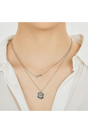گردنبند استیل ( فولاد ) زنانه استیل (فولاد) Hobisy - کد 743951306