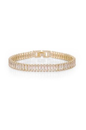دستبند جواهر طلائی زنانه کد 744057578
