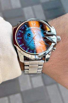 ساعت مچی طوسی مردانه 52 میلی متر Ferrucci - کد 744060434