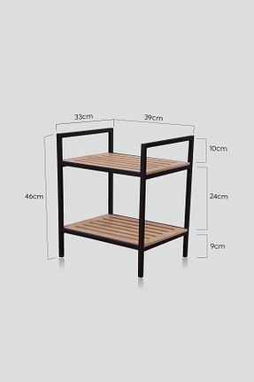 جا کفشی مشکی فلزی 46 cm 39 cm کد 89678305