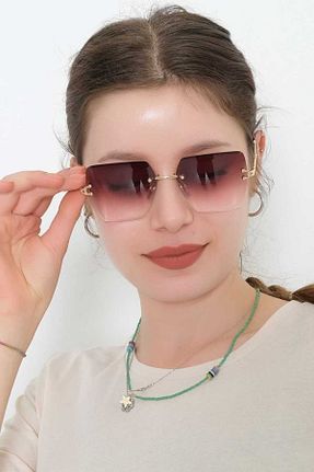 عینک آفتابی قهوه ای زنانه UV400 SBLL - کد 744297940