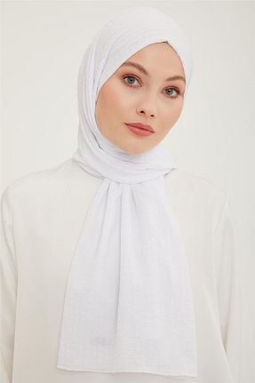 شال سفید زنانه پلی استر Armine - کد 744302594