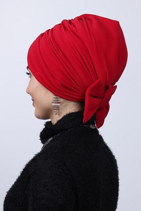 شال قرمز زنانه پنبه ای Nowa Scarf - کد 49086645