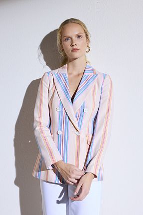کت صورتی زنانه رگولار BROOKS BROTHERS - کد 744553747