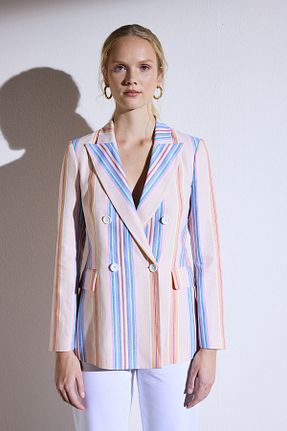 کت صورتی زنانه رگولار BROOKS BROTHERS - کد 744553747