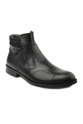 بوت / نیم بوت مشکی مردانه چرم خالص Forelli - کد 744724963