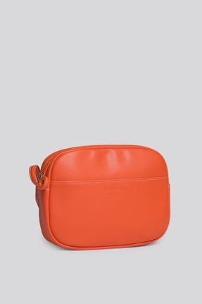 کیف دستی نارنجی زنانه سایز کوچک چرم مصنوعی کد 744680929