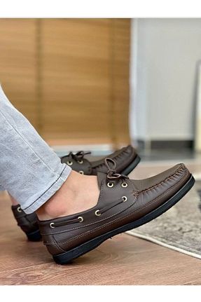 کفش کلاسیک قهوه ای مردانه چرم خالص Dexter - کد 377097383