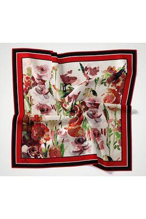 شال قرمز زنانه پلی استر Silk Home - کد 745178553
