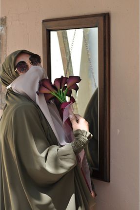 لباس حجاب بژ زنانه اورسایز HATİCEATABEYLİBUTİK - کد 745214163