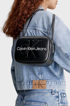 کیف دوشی مشکی زنانه پلی اورتان Calvin Klein - کد 745214616