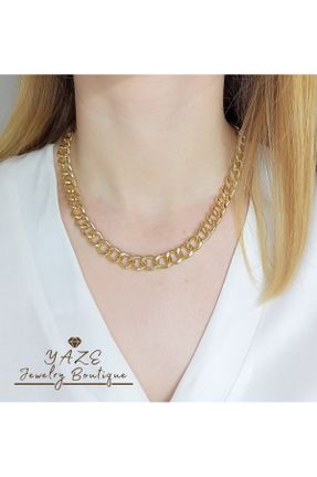 گردنبند جواهر طلائی زنانه کد 745601456