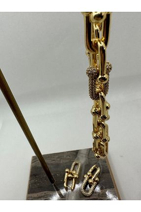 گردنبند جواهر طلائی زنانه روکش طلا MONA JEWELRY - کد 698034484