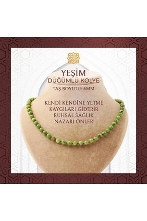 گردنبند جواهر سفید زنانه سنگ Saff Doğal Taş - کد 745785967