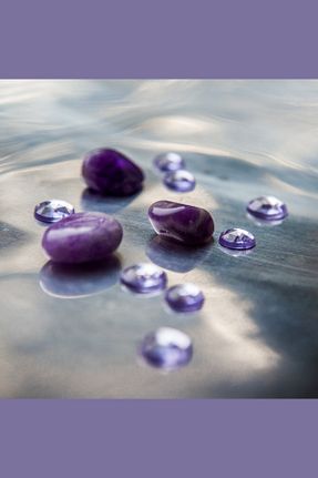 دستبند جواهر بنفش زنانه سنگ طبیعی NBS Beautiful Naturel Stones - کد 746119286