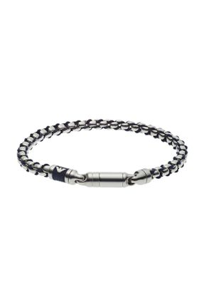 دستبند استیل طوسی مردانه فولاد ( استیل ) کد 6905910