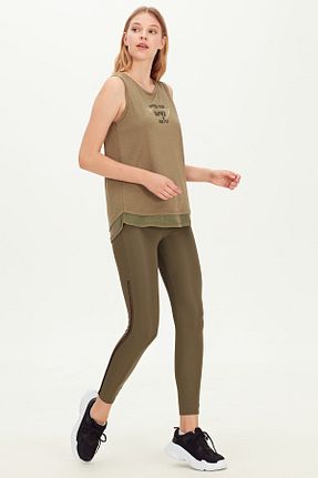 ساق شلواری خاکی زنانه بافتنی LC Waikiki - کد 31095438
