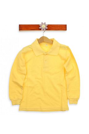 پولوشرت زرد بچه گانه پنبه ای A.L.M Kids - کد 32067606