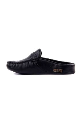 دمپائی مشکی زنانه چرم خالص Sail Lakers - کد 4722226